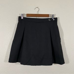 Wonder Nation sz:18 1/2 Black Scooter Pleated Button Side Tab Skort